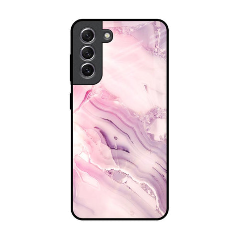 Diamond Pink Gradient Glossy Case For Samsung Galaxy S21