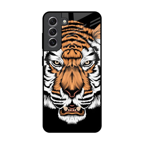 Angry Tiger Glossy Case For Samsung Galaxy S21