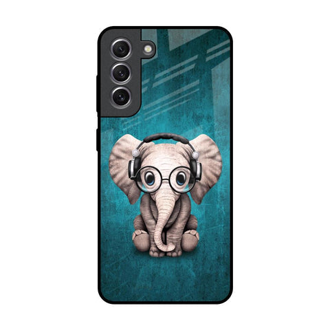 Adorable Baby Elephant Glossy Case For Samsung Galaxy S21