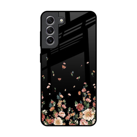 Floating Floral Print Glossy Case for Samsung Galaxy S21