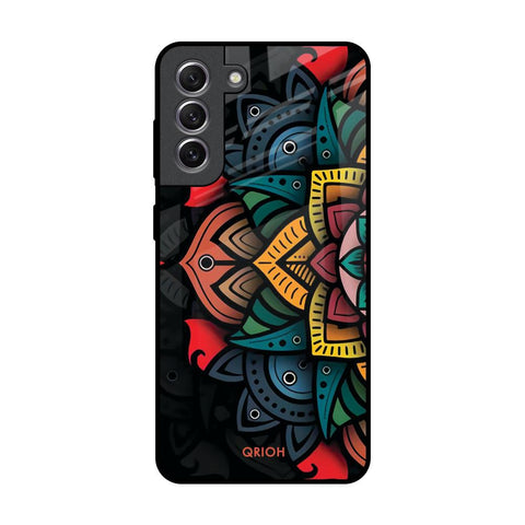 Retro Gorgeous Flower Glossy Case for Samsung Galaxy S21