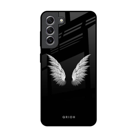 White Angel Wings Glossy Case for Samsung Galaxy S21