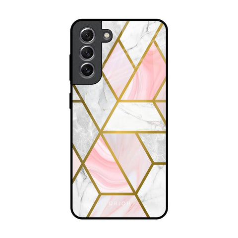 Geometrical Marble Glossy Case for Samsung Galaxy S21