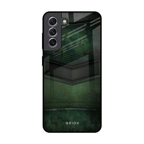 Green Leather Glossy Case for Samsung Galaxy S21