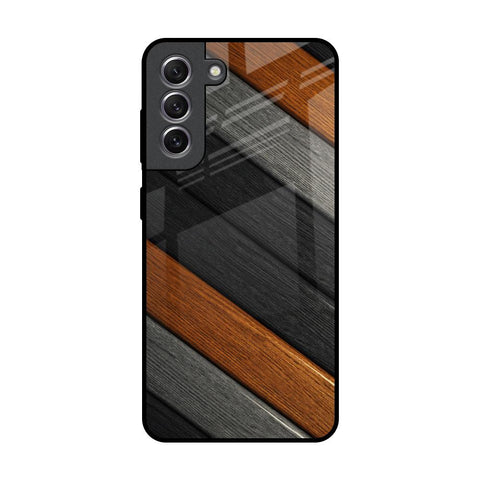Tri Color Wood Glossy Case for Samsung Galaxy S21