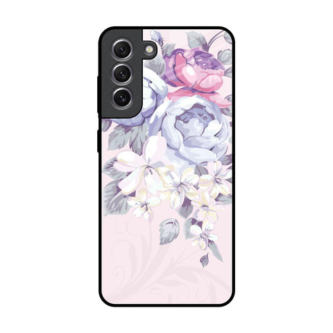 Elegant Floral Glossy Case for Samsung Galaxy S21