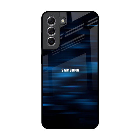Blue Rough Abstract Glossy Case for Samsung Galaxy S21