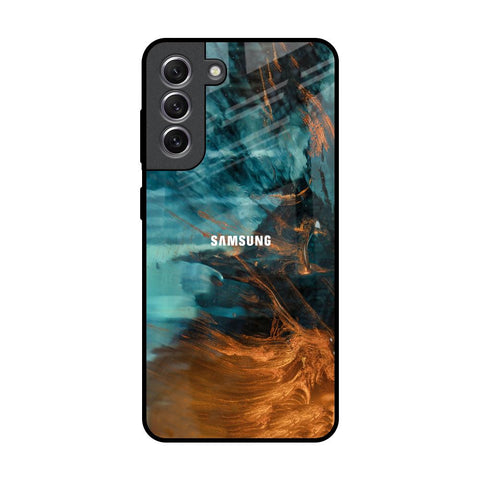 Golden Splash Glossy Case for Samsung Galaxy S21