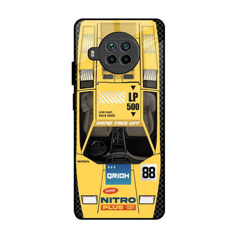 Yellow Racing Car Glossy Case for Mi 10i 5G