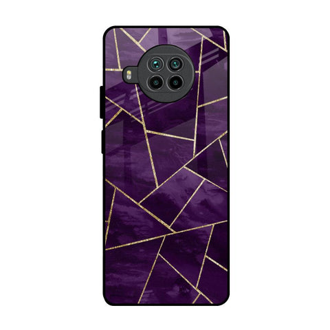 Geometric Purple Glossy Case For Mi 10i 5G