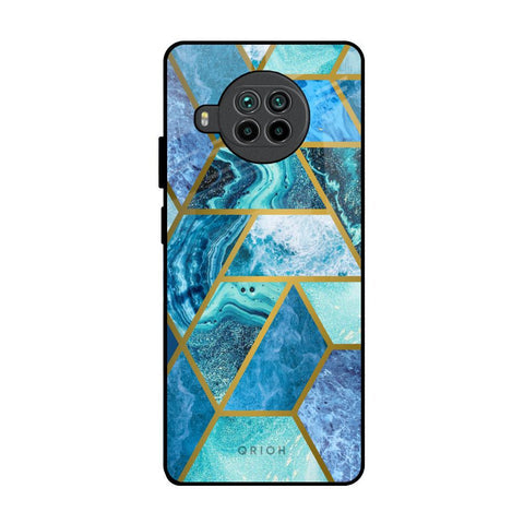 Turquoise Geometrical Marble Glossy Case for Mi 10i 5G