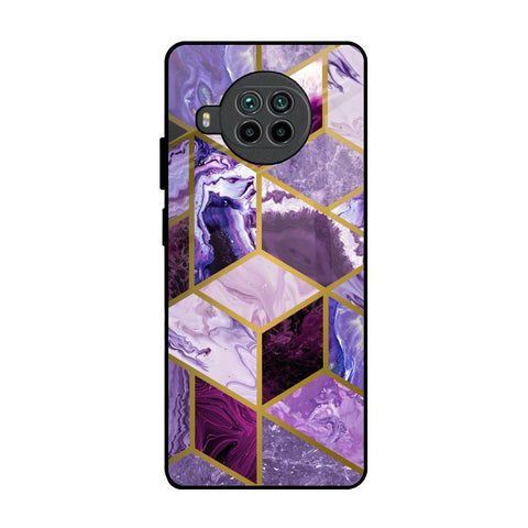 Purple Rhombus Marble Glossy Case for Mi 10i 5G