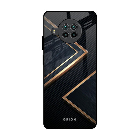 Sleek Golden & Navy Glossy Case for Mi 10i 5G