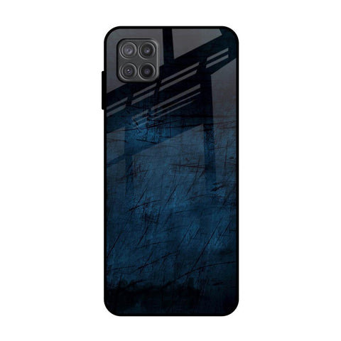 Dark Blue Grunge Glossy Case for Samsung Galaxy M12