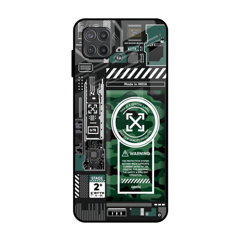 Green Camo Circuit Glossy Case for Samsung Galaxy M12