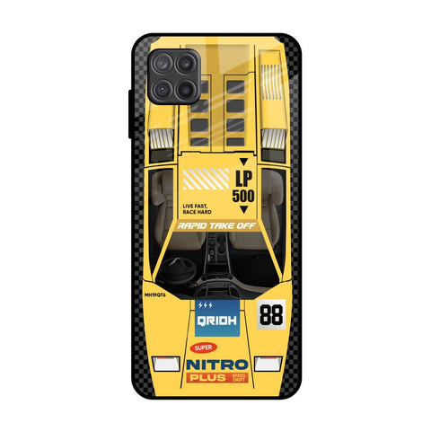 Yellow Racing Car Glossy Case for Samsung Galaxy M12