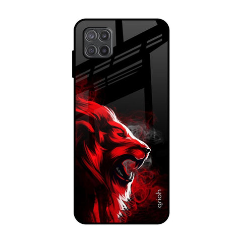 Red Angry Lion Glossy Case for Samsung Galaxy M12