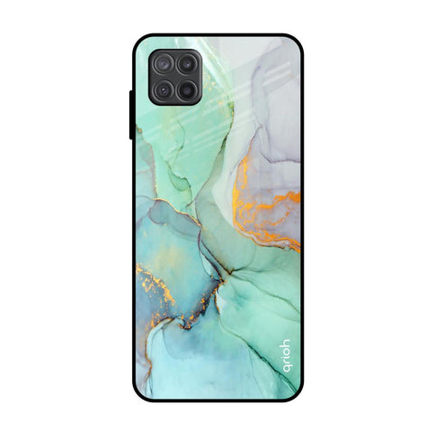 Green Marble Glossy Case for Samsung Galaxy M12