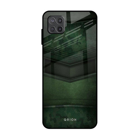 Green Leather Glossy Case for Samsung Galaxy M12