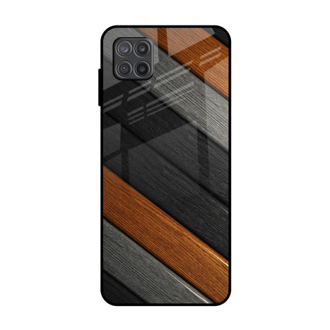 Tri Color Wood Glossy Case for Samsung Galaxy M12