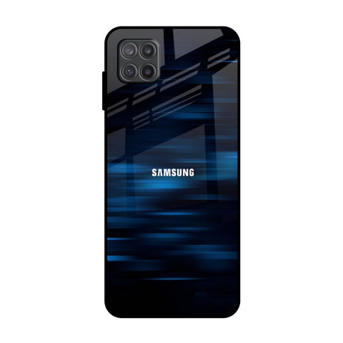 Blue Rough Abstract Glossy Case for Samsung Galaxy M12