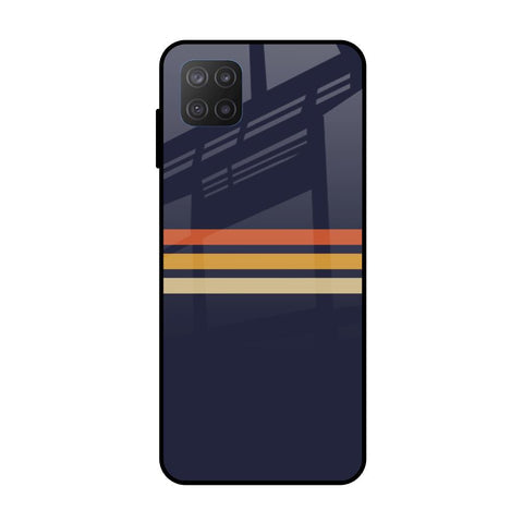 Tricolor Stripes Glossy Case For Samsung Galaxy M12