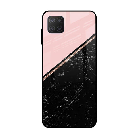 Marble Texture Pink Glossy Case For Samsung Galaxy M12