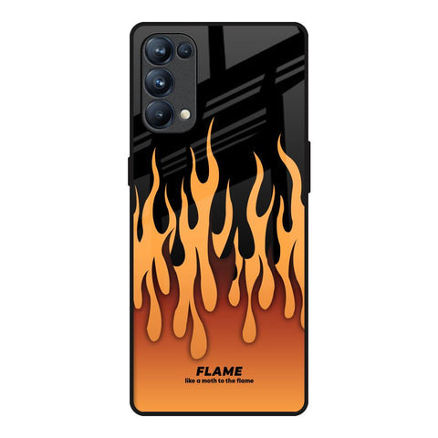 Fire Flame Glossy Case for Oppo Reno5 Pro