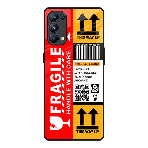 Handle With Care Glossy Case for Oppo Reno5 Pro
