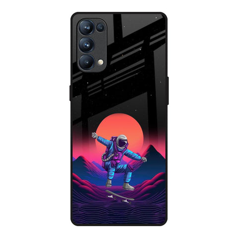 Retro Astronaut Glossy Case for Oppo Reno5 Pro