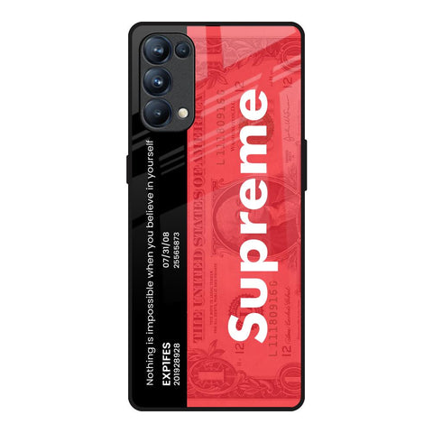 Supreme Ticket Glossy Case for Oppo Reno5 Pro