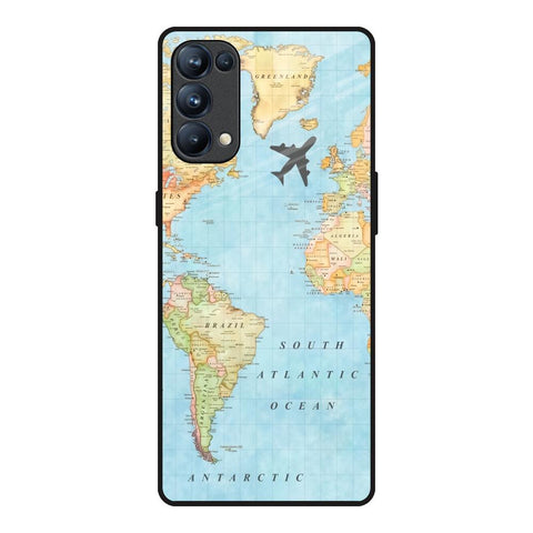 Travel Map Glossy Case for Oppo Reno5 Pro