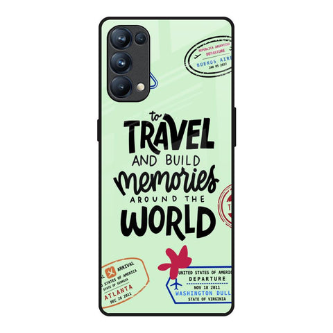 Travel Stamps Glossy Case for Oppo Reno5 Pro