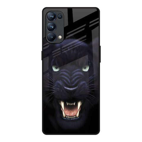 Angry Black Leopard Glossy Case for Oppo Reno5 Pro