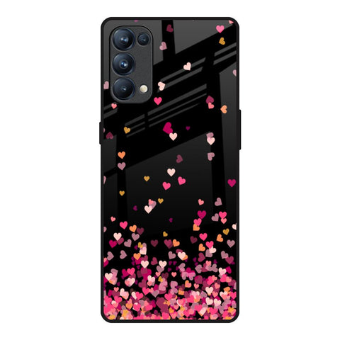 Heart Rain Fall Glossy Case For Oppo Reno5 Pro