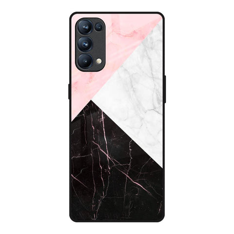Marble Collage Art Glossy Case For Oppo Reno5 Pro