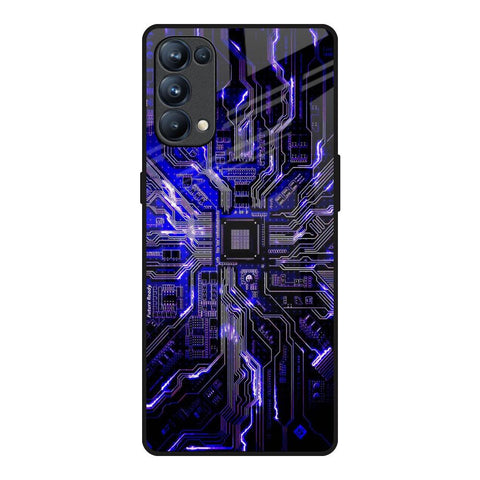 Techno Color Pattern Glossy Case For Oppo Reno5 Pro