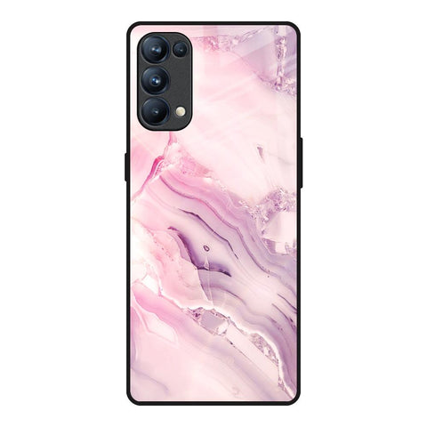 Diamond Pink Gradient Glossy Case For Oppo Reno5 Pro