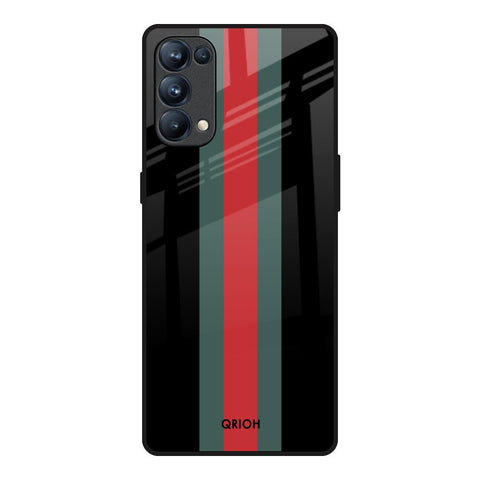 Vertical Stripes Glossy Case for Oppo Reno5 Pro