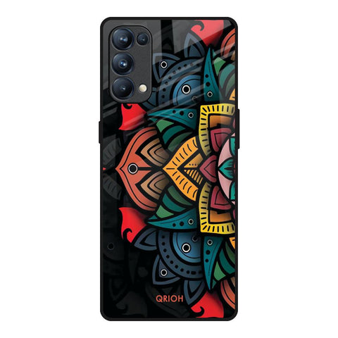 Retro Gorgeous Flower Glossy Case for Oppo Reno5 Pro