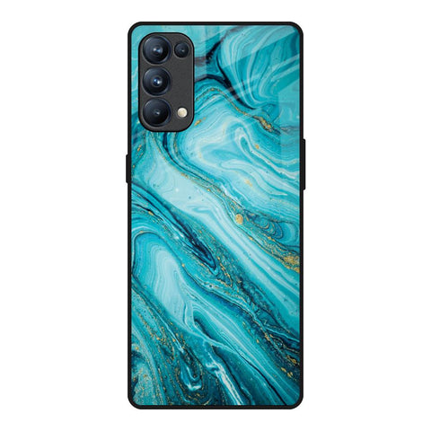 Ocean Marble Glossy Case for Oppo Reno5 Pro