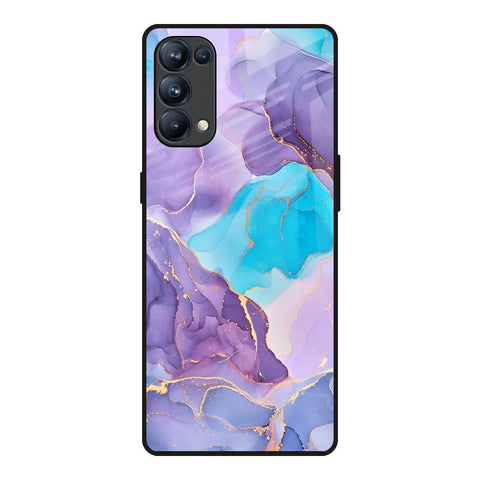 Alcohol ink Marble Glossy Case for Oppo Reno5 Pro