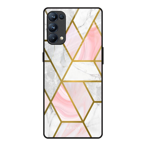 Geometrical Marble Glossy Case for Oppo Reno5 Pro
