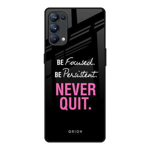 Be Focused Glossy Case for Oppo Reno5 Pro