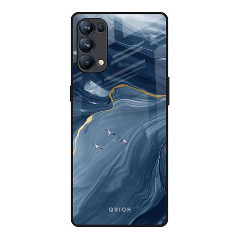 Deep Ocean Marble Glossy Case for Oppo Reno5 Pro