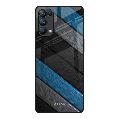Multicolor Wooden Effect Glossy Case for Oppo Reno5 Pro