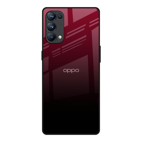 Wine Red Glossy Case For Oppo Reno5 Pro