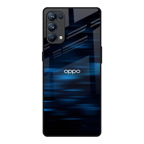 Blue Rough Abstract Glossy Case for Oppo Reno5 Pro