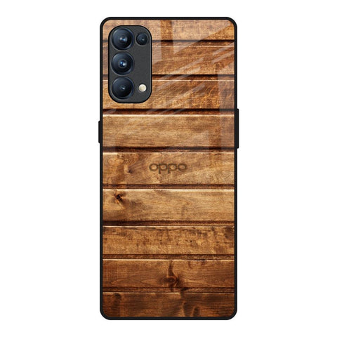 Wooden Planks Glossy Case for Oppo Reno5 Pro