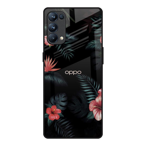 Tropical Art Flower Glossy Case for Oppo Reno5 Pro